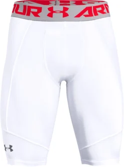 Under Armour Men's Utility Slider Baseball Shorts -Rawlings Baseball Shop 1317263 100 White FRT