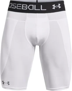 Under Armour Men's Utility Sliding Shorts -Rawlings Baseball Shop 1367346 White FRT