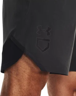 Under Armour Men's Yard Baseball Shorts 8 Under Armour Men's Yard Baseball Shorts -Rawlings Baseball Shop 1367366 010 JetGrayBlackBlack MODDET