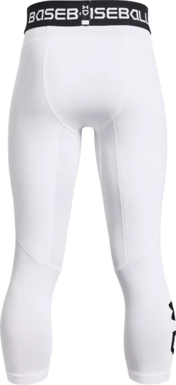 Under Armour Boys' Utility 3/4 Sliding Shorts -Rawlings Baseball Shop 1367917 100 WhiteBlack BCK