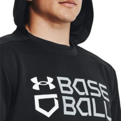 Under Armour Men's Baseball Graphic Hoodie -Rawlings Baseball Shop 1374377 001 BlackWhite MODDET