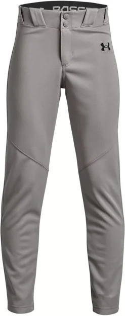 Under Armour Boy's Utility Open Bottom Baseball Pants -Rawlings Baseball Shop 1374381 BaseballGreyBlack FRT
