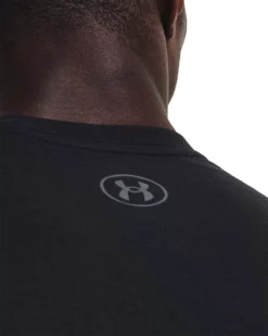Under Armour Men's Baseball Script Short Sleeve T-Shirt -Rawlings Baseball Shop 1377613 001 BlackPitchGray MODDET
