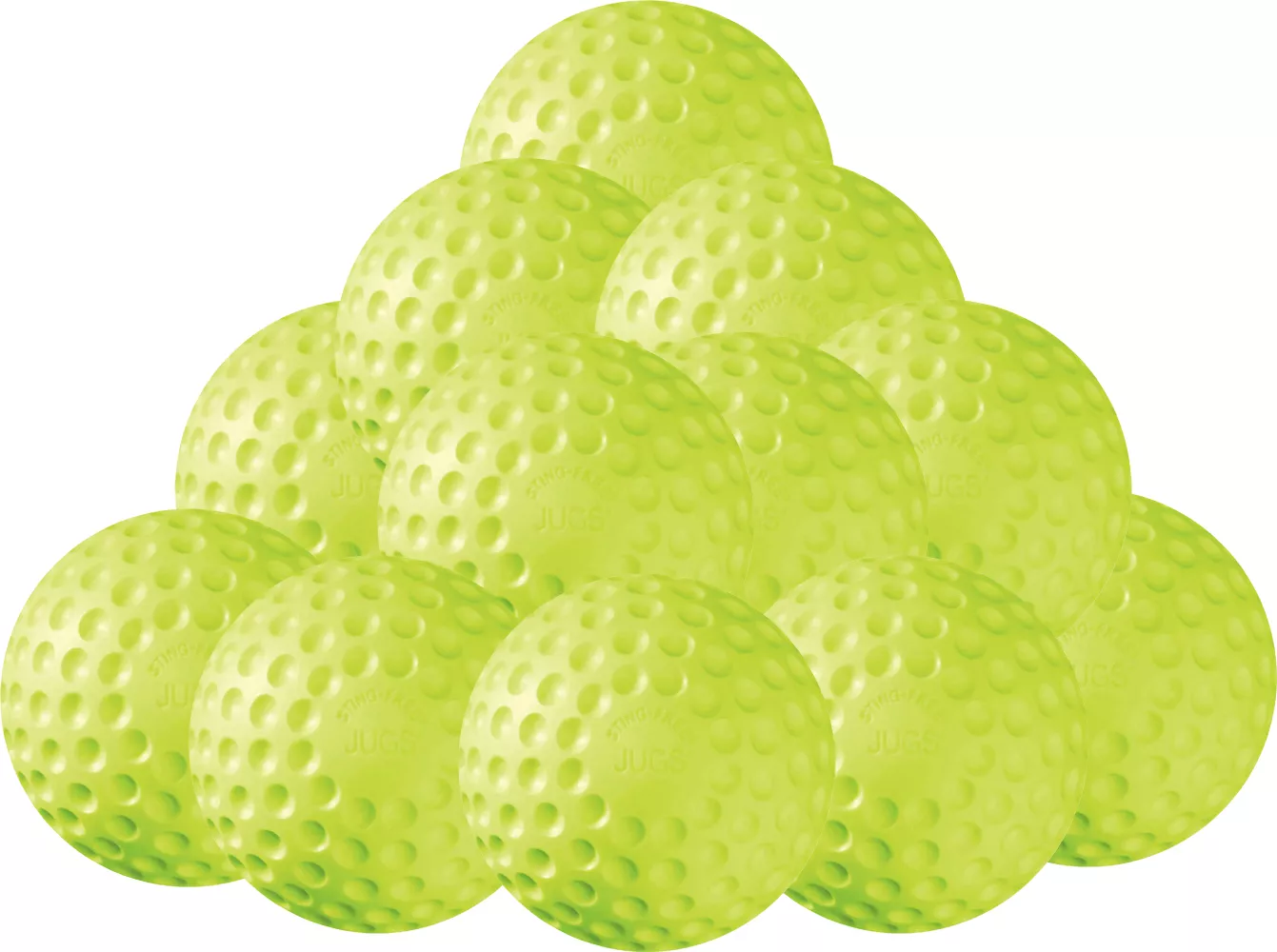 Jugs 12" Sting-Free Dimpled Softballs - 12 Pack 1 Jugs 12" Sting-Free Dimpled Softballs - 12 Pack