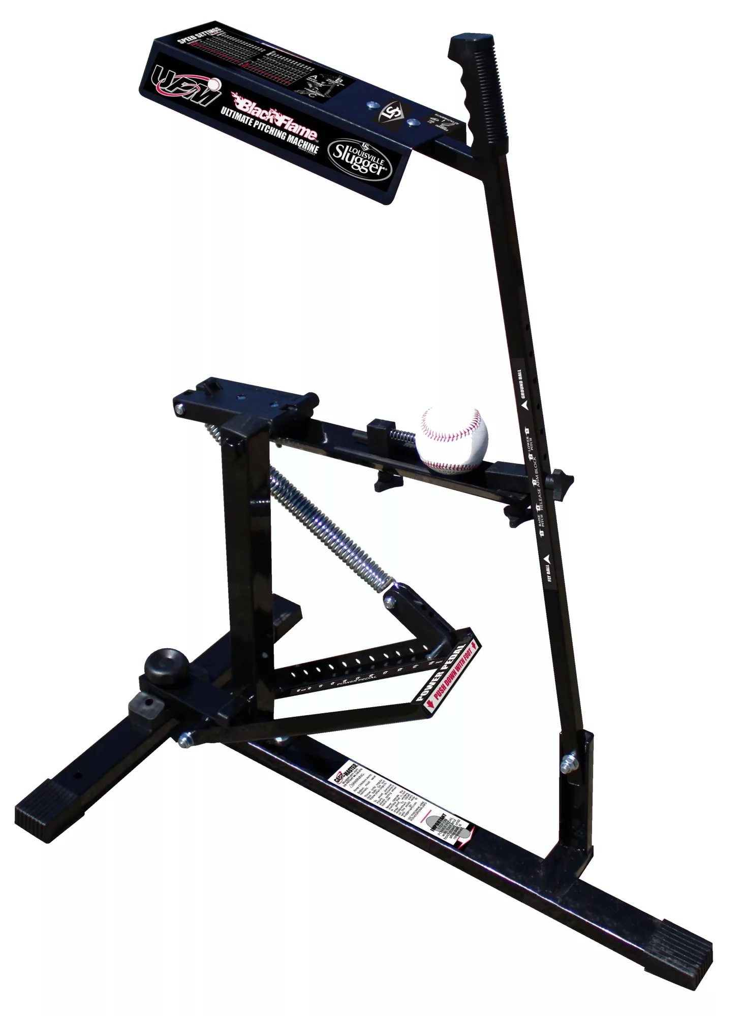 Louisville Slugger UPM 50 Black Flame Pitching Machine 1 Louisville Slugger UPM 50 Black Flame Pitching Machine