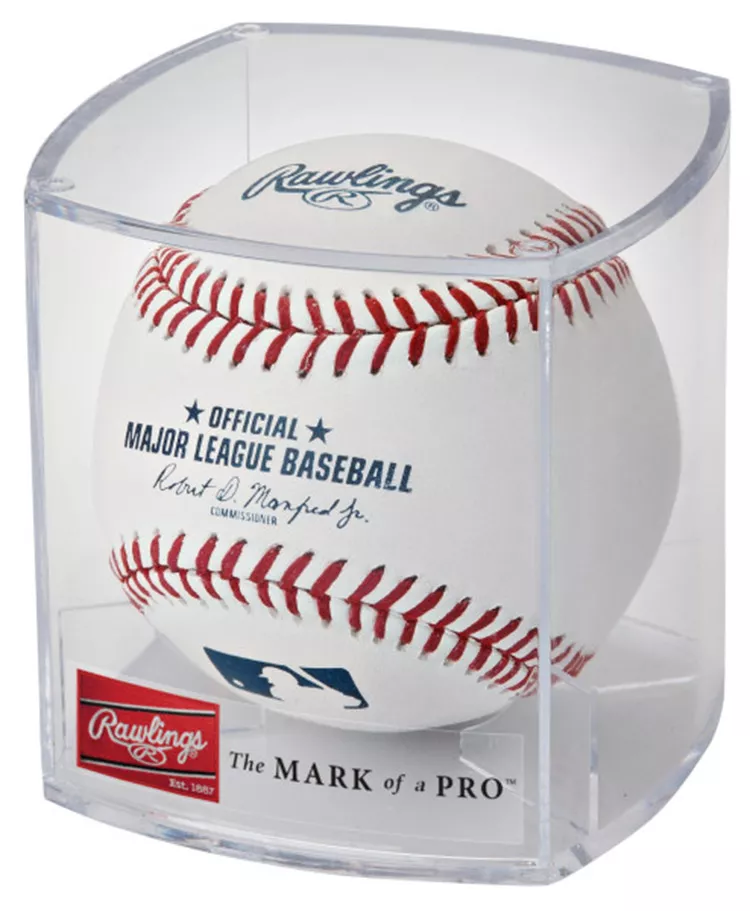 Rawlings MLB Official Game Baseball W/ Display Case 1 Rawlings MLB Official Game Baseball W/ Display Case