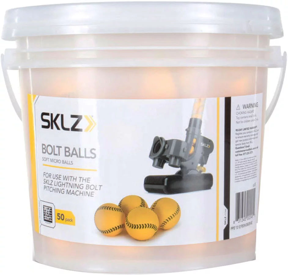 SKLZ Soft Micro Bolt Balls - Bucket Of 50 1 SKLZ Soft Micro Bolt Balls - Bucket Of 50