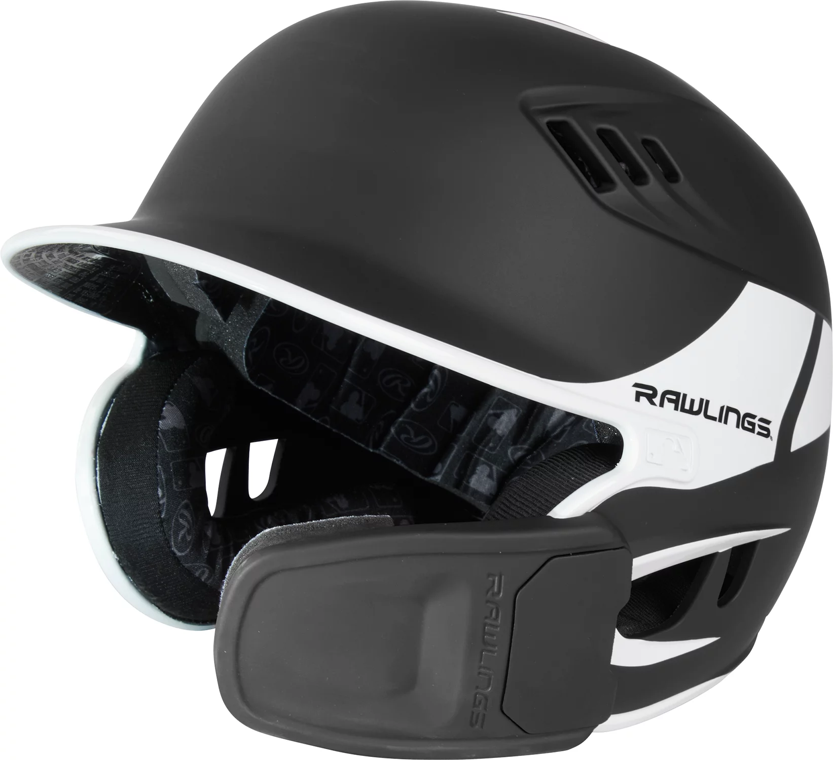 Rawlings Senior VELO Baseball Batting Helmet W/ Reversible Jaw Guard 1 Rawlings Senior VELO Baseball Batting Helmet W/ Reversible Jaw Guard