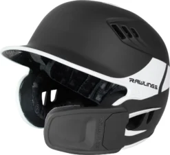 Rawlings Junior VELO Baseball Batting Helmet W/ Reversible Jaw Guard