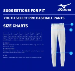 Mizuno Boys' Select Pro Baseball Pants 14 Mizuno Boys' Select Pro Baseball Pants -Rawlings Baseball Shop 350595 Grey DET alt1