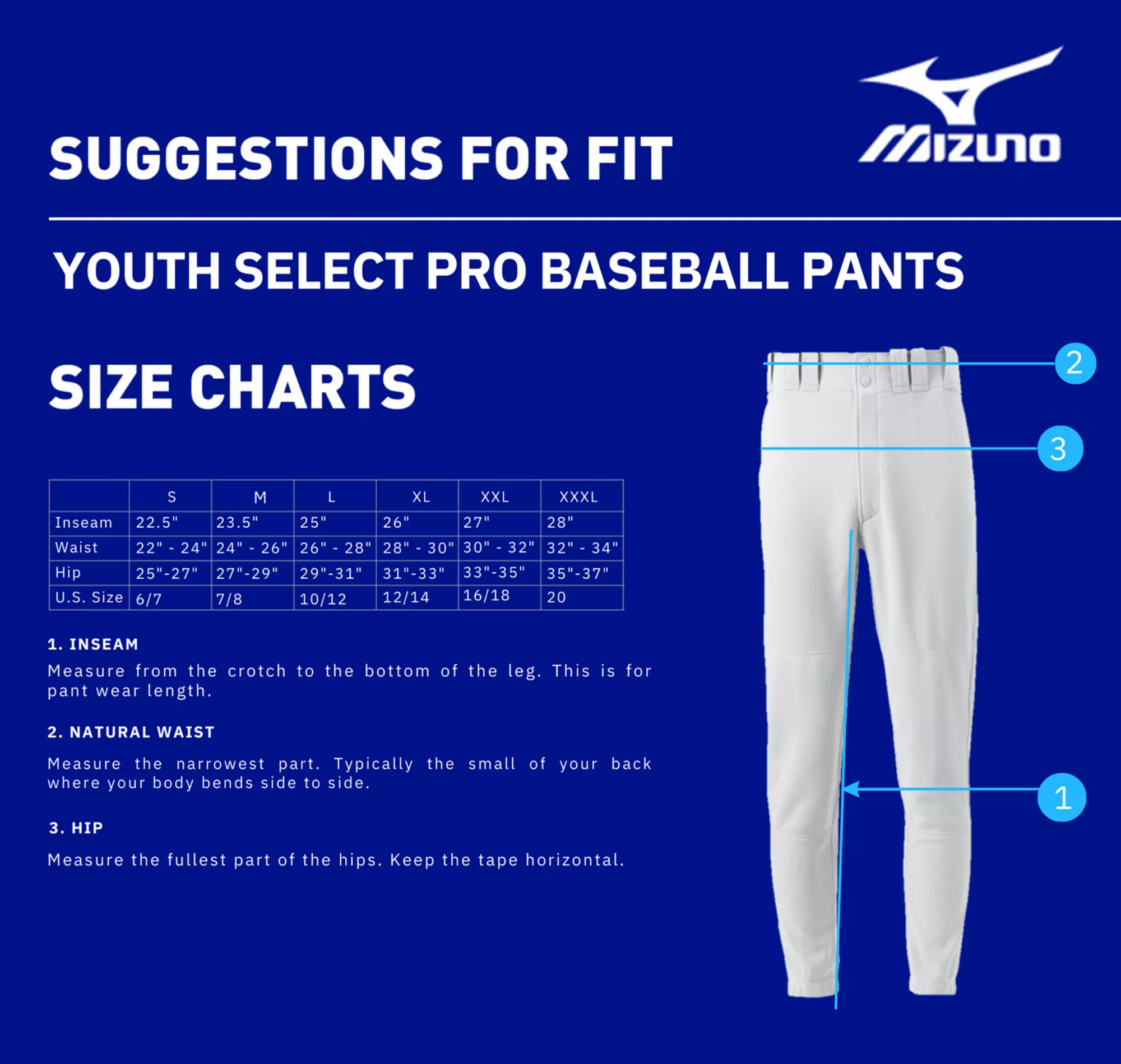 Mizuno Boys' Select Pro Baseball Pants 4 Mizuno Boys' Select Pro Baseball Pants - Image 4