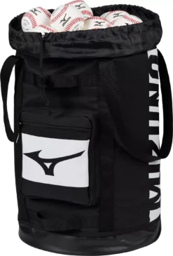 Mizuno Baseball/Softball Coach's Ball Tote 5 Mizuno Baseball/Softball Coach's Ball Tote -Rawlings Baseball Shop 360314 909001 Black OPN