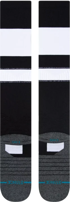 Stance Adult Stripe On-Field Baseball Socks -Rawlings Baseball Shop A759A23STRBLW BlackWhite BCK