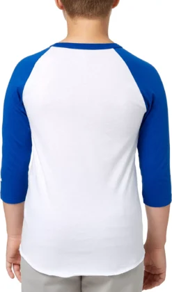 Adidas Youth Triple Stripe ¾ Sleeve Baseball Practice Shirt 7 Adidas Youth Triple Stripe ¾ Sleeve Baseball Practice Shirt -Rawlings Baseball Shop BBA00105 SurfTheWeb BCK