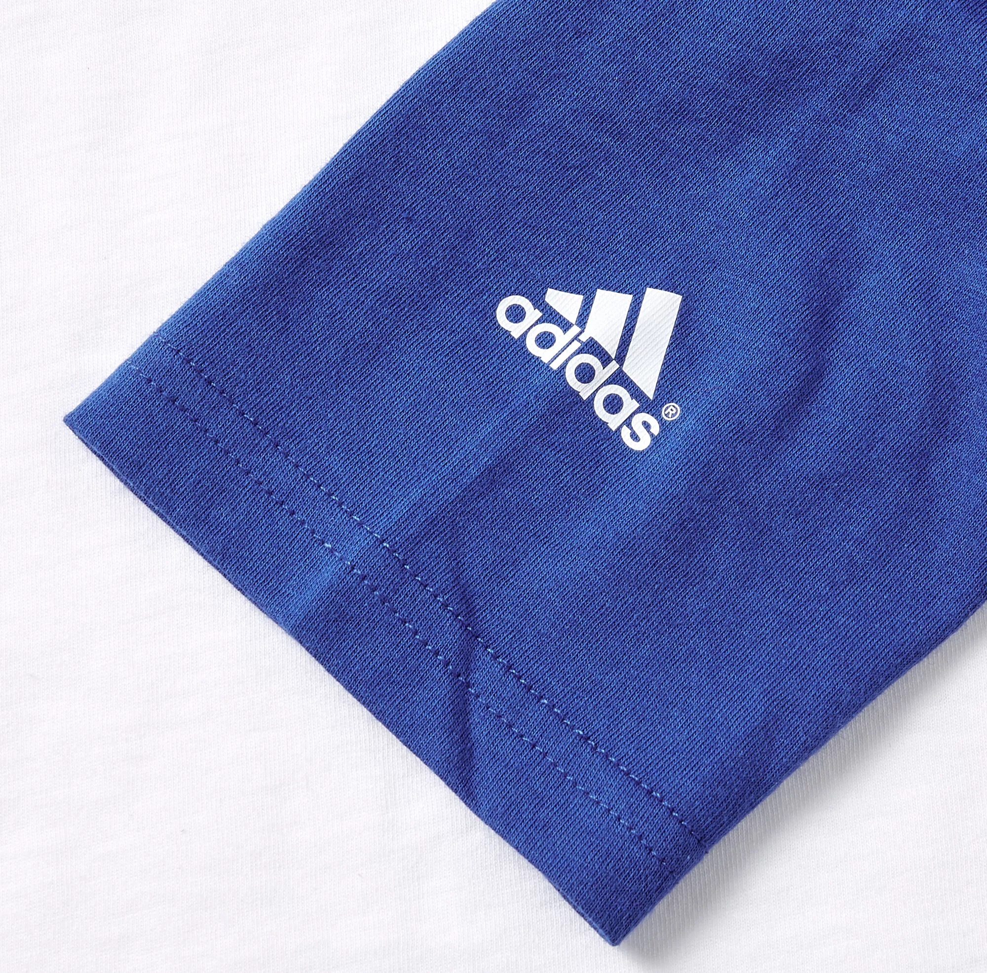 Adidas Youth Triple Stripe ¾ Sleeve Baseball Practice Shirt 4 Adidas Youth Triple Stripe ¾ Sleeve Baseball Practice Shirt - Image 4