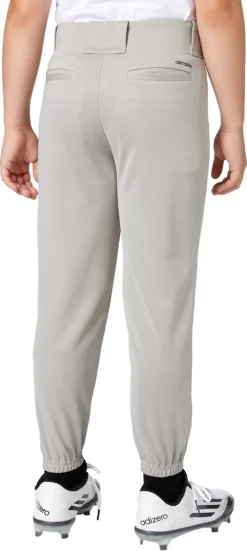 Adidas Boys' Triple Stripe Traditional Baseball Pants 10 Adidas Boys' Triple Stripe Traditional Baseball Pants -Rawlings Baseball Shop BBA12015 GreyBaseball BCK