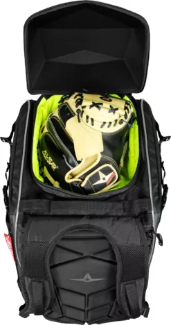 All-Star MVP Pro Series Dual Hybrid Catcher's Bat Pack -Rawlings Baseball Shop BBCBP BBCPB Black TOP
