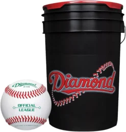 Diamond D-OB Official League Practice Bucket Of 30 Baseballs 7 Diamond D-OB Official League Practice Bucket Of 30 Baseballs -Rawlings Baseball Shop BKTBD OB30 NOCOLOR DET