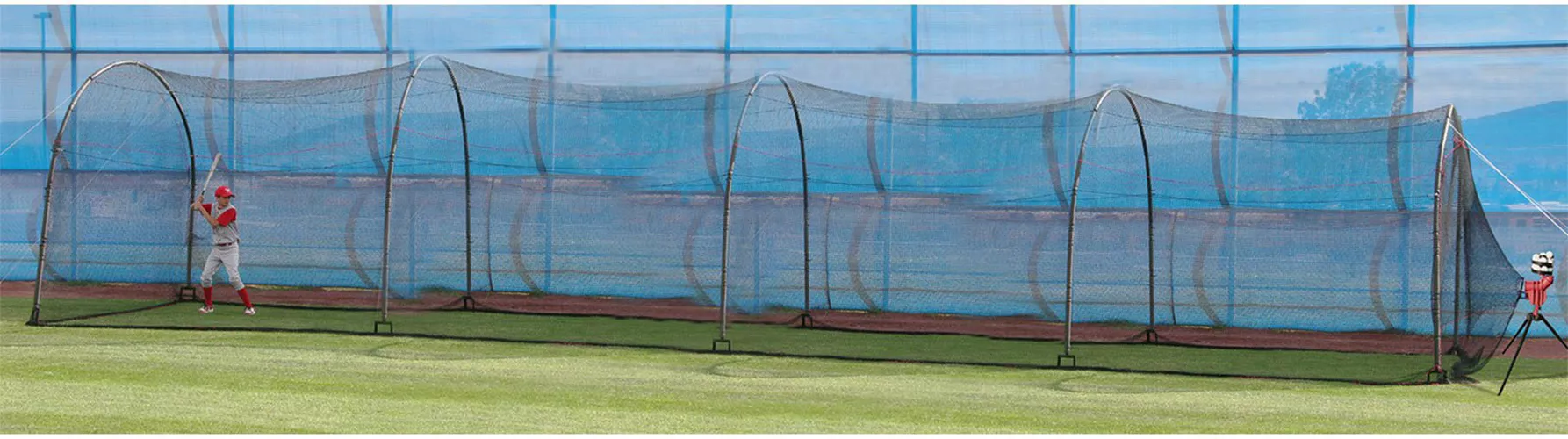 Heater Deuce 75 Pitching Machine W/ Xtender 36' Batting Cage 3 Heater Deuce 75 Pitching Machine W/ Xtender 36' Batting Cage - Image 3