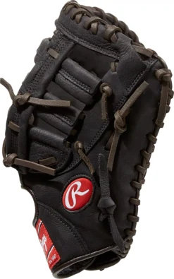 Rawlings 12.5'' Premium Series First Base Mitt 13 Rawlings 12.5'' Premium Series First Base Mitt -Rawlings Baseball Shop DICD125BWFBRZ DICD125BWFB30 Black SDER