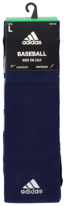 Adidas Icon Over The Calf Baseball/Softball Socks -Rawlings Baseball Shop ICONOTC 515109 Navy PKG