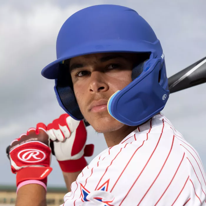 Rawlings Senior MACH Baseball Batting Helmet W/ Adjustable Face Guard 4 Rawlings Senior MACH Baseball Batting Helmet W/ Adjustable Face Guard - Image 4