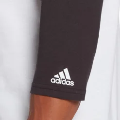 Adidas Men's Triple Stripe Graphic ¾ Sleeve Baseball Shirt 11 Adidas Men's Triple Stripe Graphic ¾ Sleeve Baseball Shirt -Rawlings Baseball Shop MBA11028 BlackFrozenRopeLogo MODDET alt2