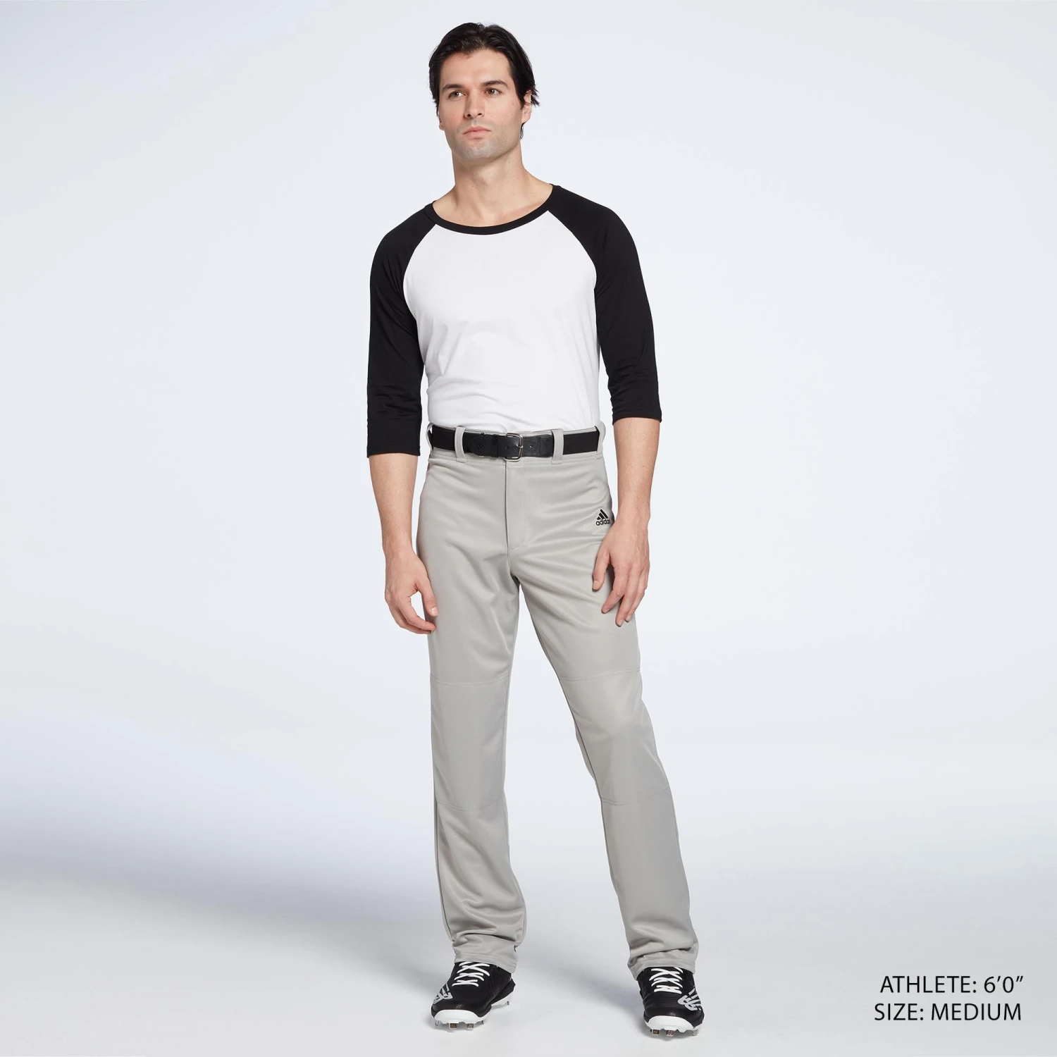 Adidas Men's Triple Stripe Open Bottom Baseball Pants 2 Adidas Men's Triple Stripe Open Bottom Baseball Pants - Image 2