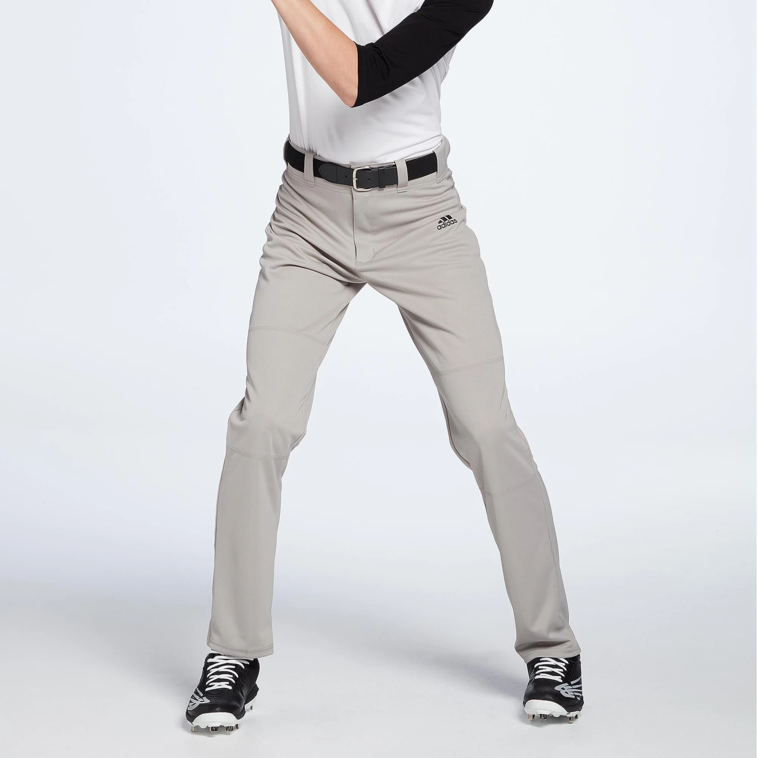 Adidas Men's Triple Stripe Open Bottom Baseball Pants 9 Adidas Men's Triple Stripe Open Bottom Baseball Pants - Image 9