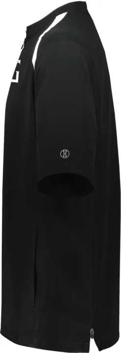 Perfect Game Men's Clubhouse Short Sleeve Pullover -Rawlings Baseball Shop PGW581 B422XL BlackWhite SDEL