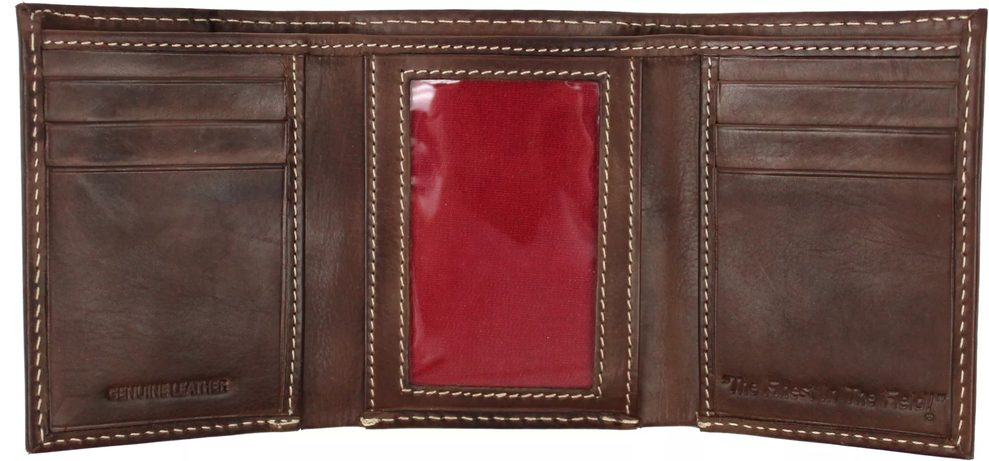 Rawlings Baseball Stitch Leather Trifold Wallet 2 Rawlings Baseball Stitch Leather Trifold Wallet - Image 2