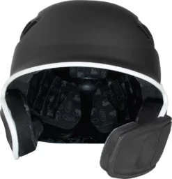 Rawlings Senior VELO Baseball Batting Helmet W/ Reversible Jaw Guard 11 Rawlings Senior VELO Baseball Batting Helmet W/ Reversible Jaw Guard -Rawlings Baseball Shop VELOREV SR RVELREVMGBK BlackWhite FRT